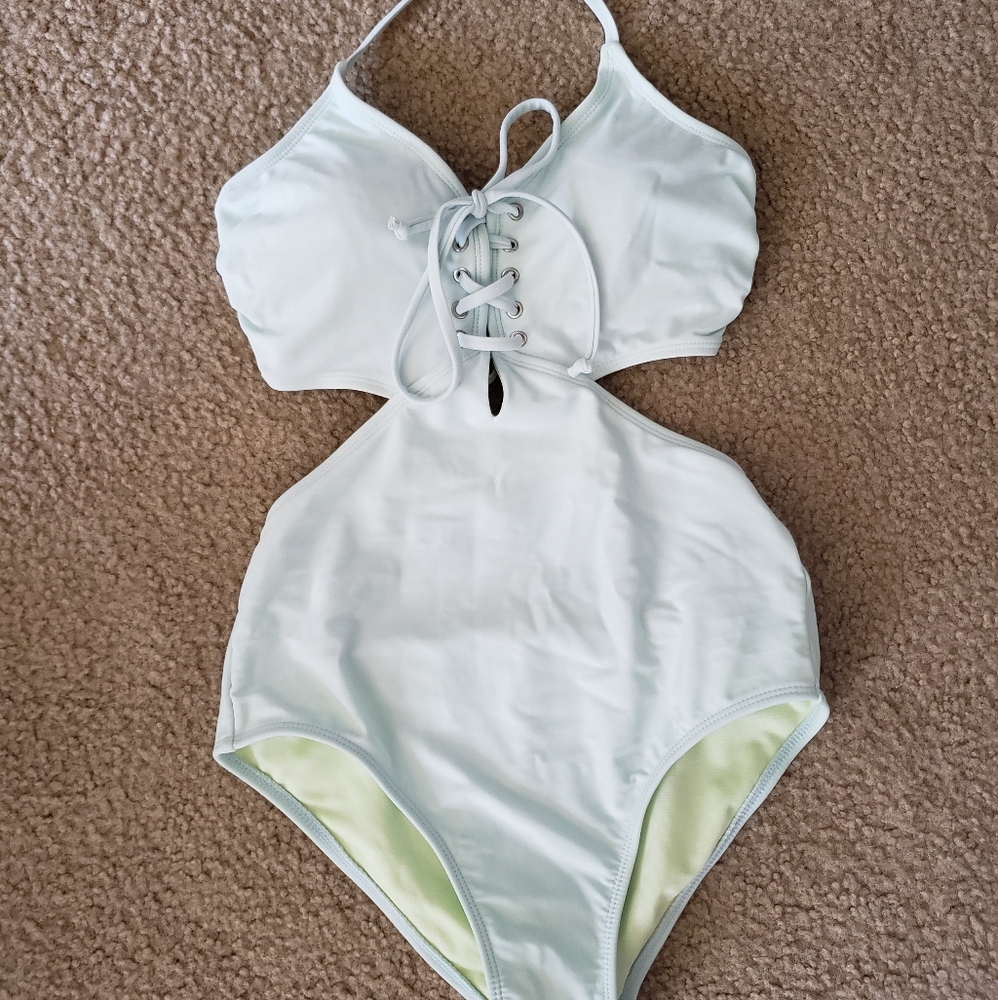 Light Mint Colored Bathing Suit